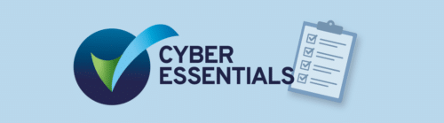 Cybe Essentials logo and clip board